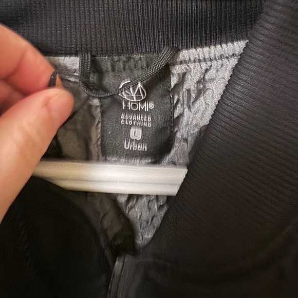 Black Bomber Jacket size L NWT - Picture 5 of 8